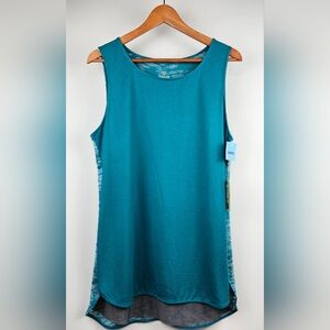 Tangerine Teal Sleeveless Women's Large Tank Top NWT
